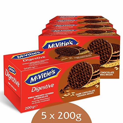 Product McVities Digestive Wheat Cookies with Dark Milk Chocolate, 5 Pack,