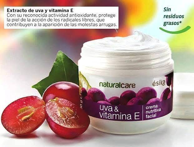 Crema Nutritiva Anti Arrugas Natural Care Esika Uva Vit E

