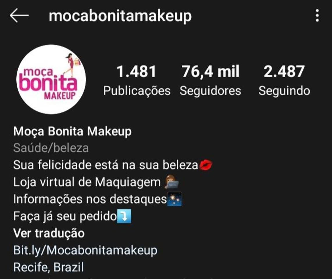 Lugar Moça bonita makeup