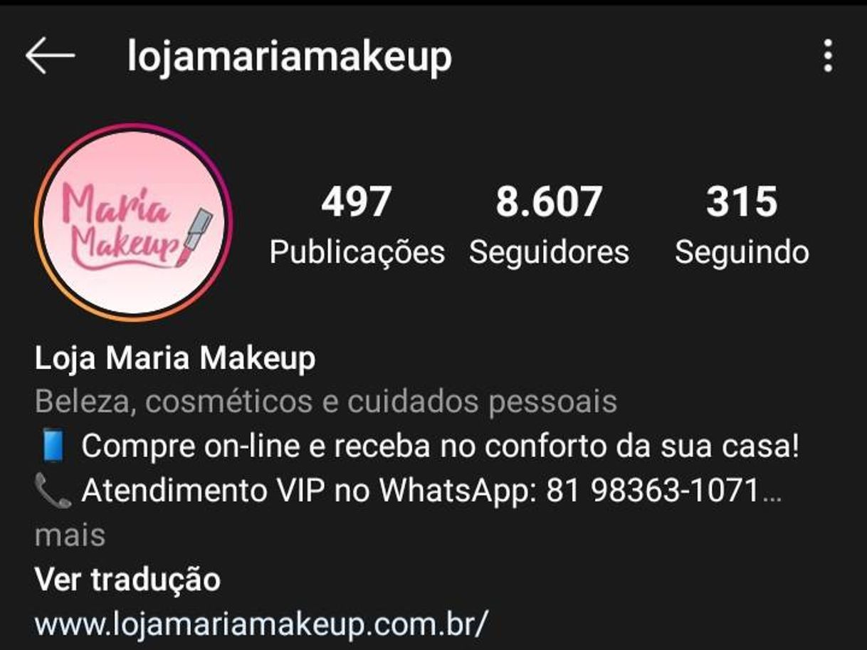 Lugar Maria makeup