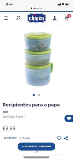 Recipientes para a papa | Site Oficial Chicco Portugal