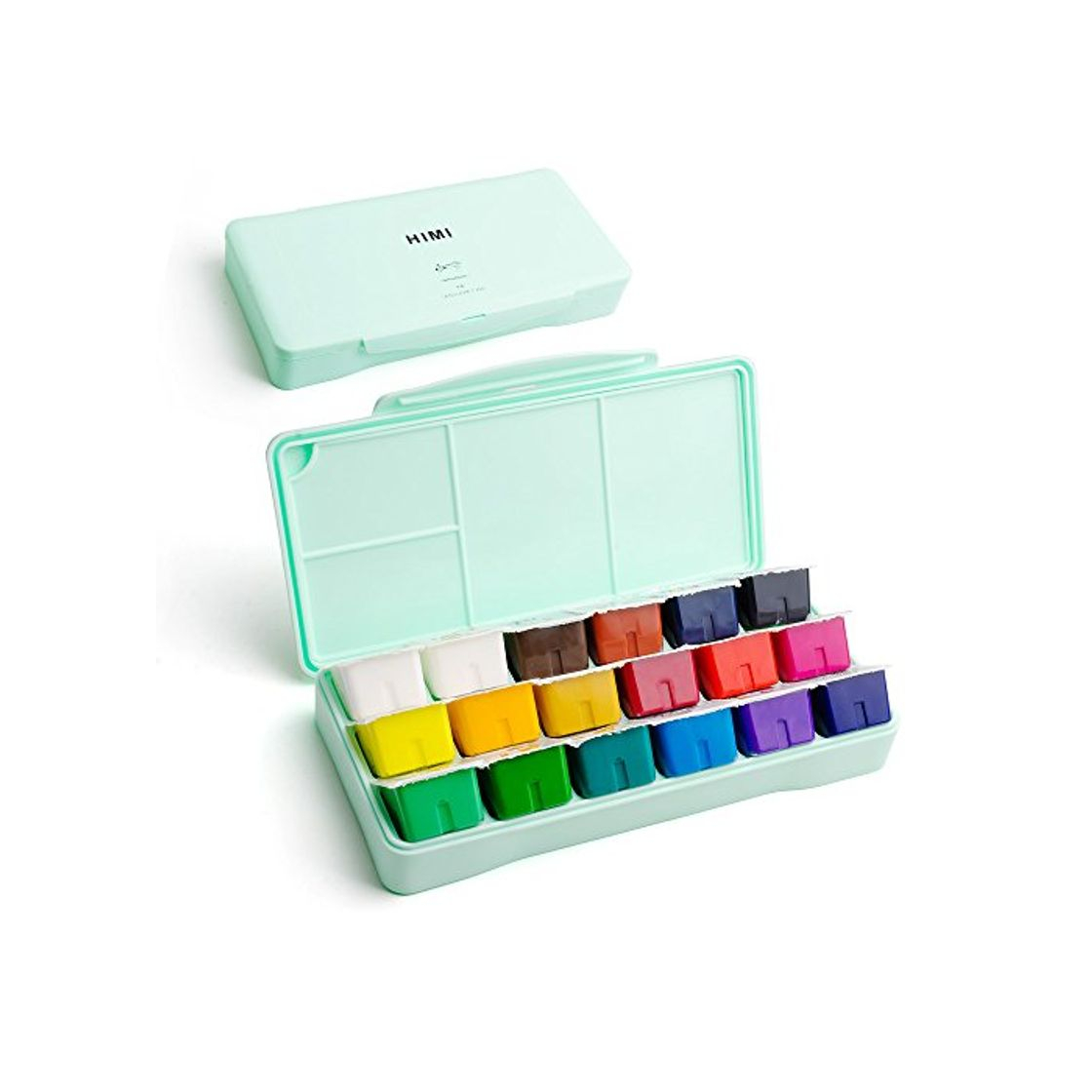 Social Miya Kit de pintura Gouache, 18 colores x 30ml Set de pintura