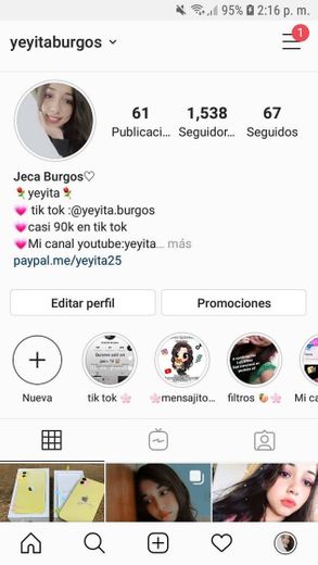 Mi cuenta de Instagram ♡