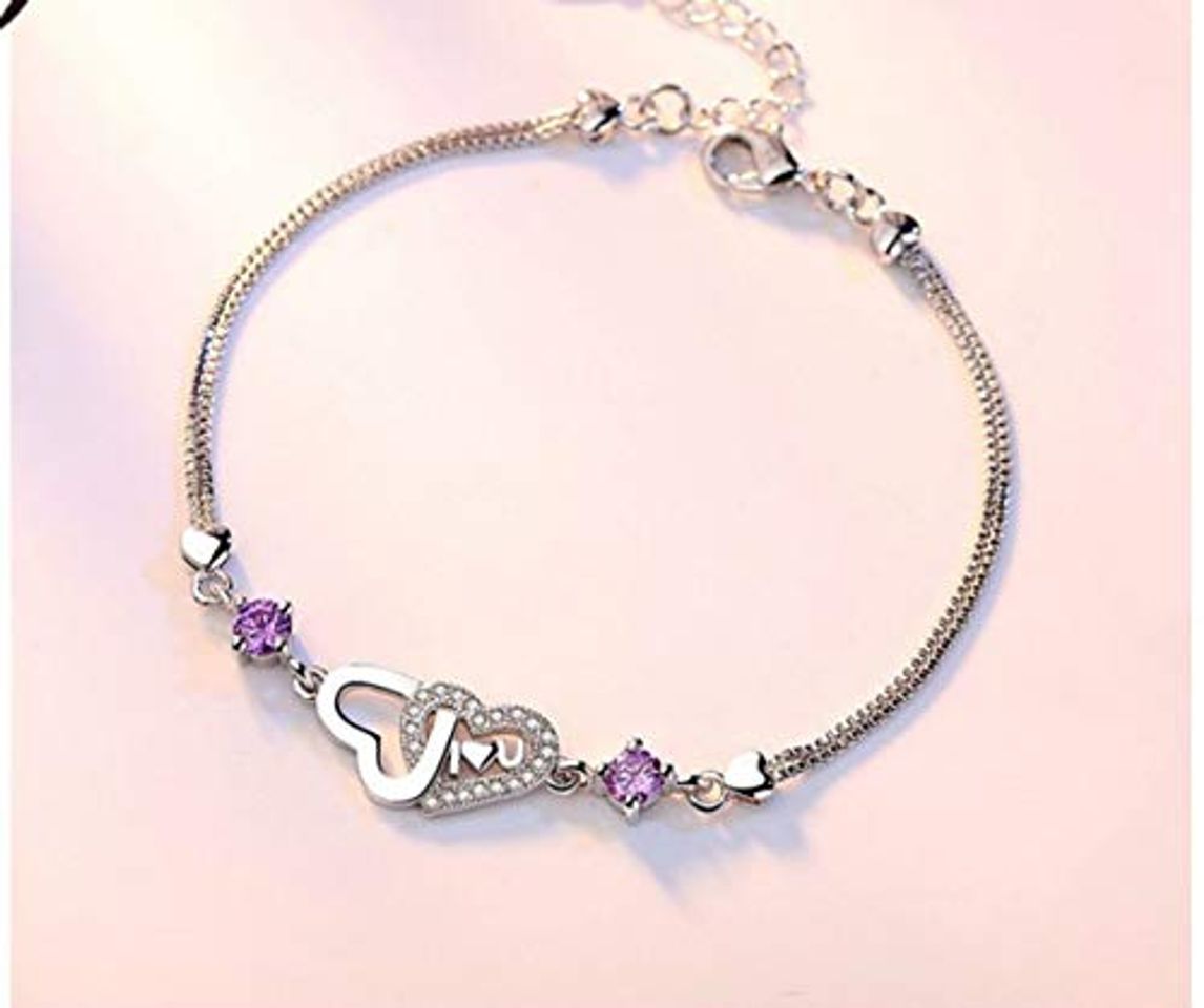 Social Nobrand Moda Lady Shiny Anel Mujer Pulsera para Mujeres Boda Nupcial Compromiso Aniversario Fiesta Joyería Plata De Ley 925