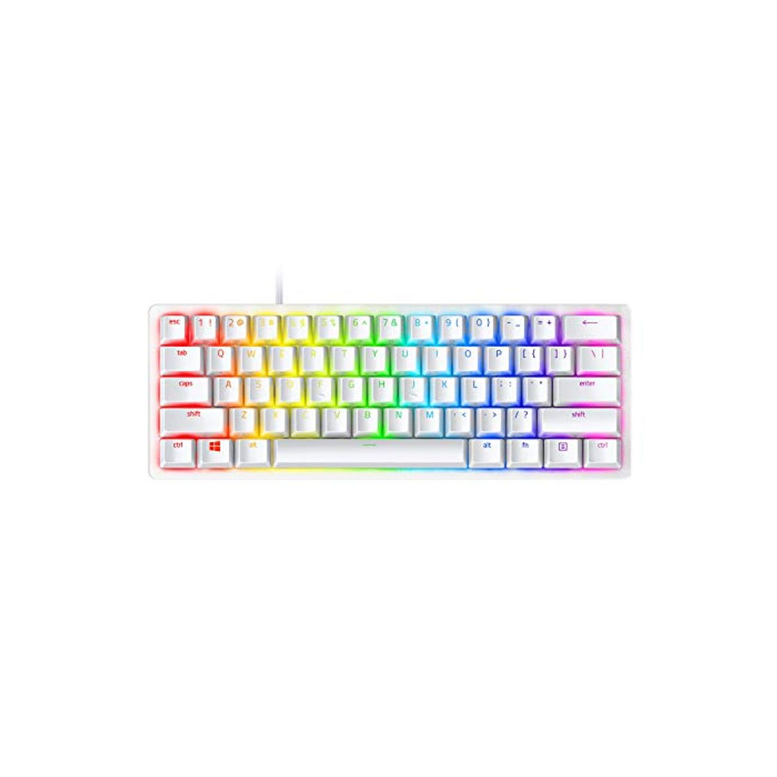 Product Razer Huntsman Mini Mercury Edition Purple Switch Teclado Compacto para Juegos