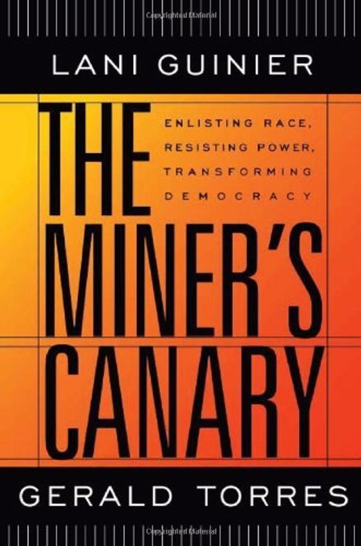 Libro The Miner's Canary: Enlisting Race, Resisting Power, Transforming Democracy