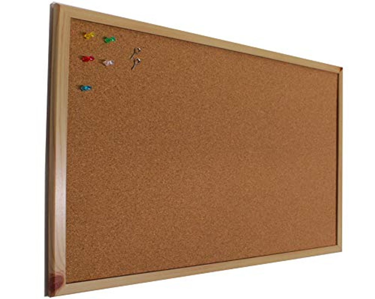 Product Chely Intermarket Tablero de corcho pared 90x60 cm con marco de madera