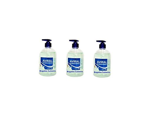 AVIRAL. Gel Hidroalcohólico Sanitizante. 70% Alcohol. En dosificador de 500ml. o garrafa