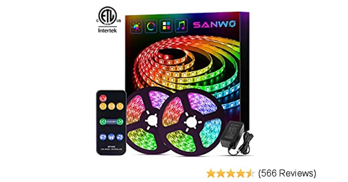 Moda Sanwo Led Strip Lights Music Sync, 32.8ft/10m Dream ... - Amazon.com