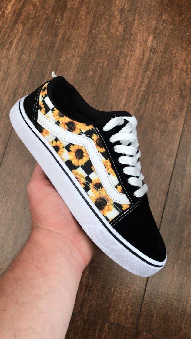 Moda Tênis de girassol vans 