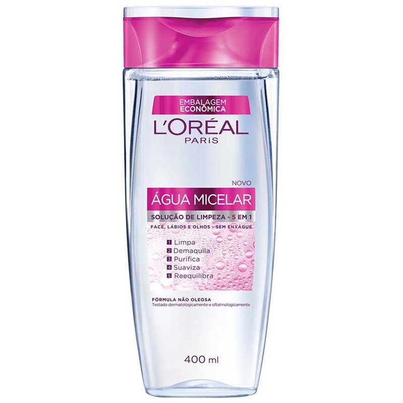 Moda Água Micelar de Limpeza Facial 5 em 1 L'Oréal Paris |Sephora