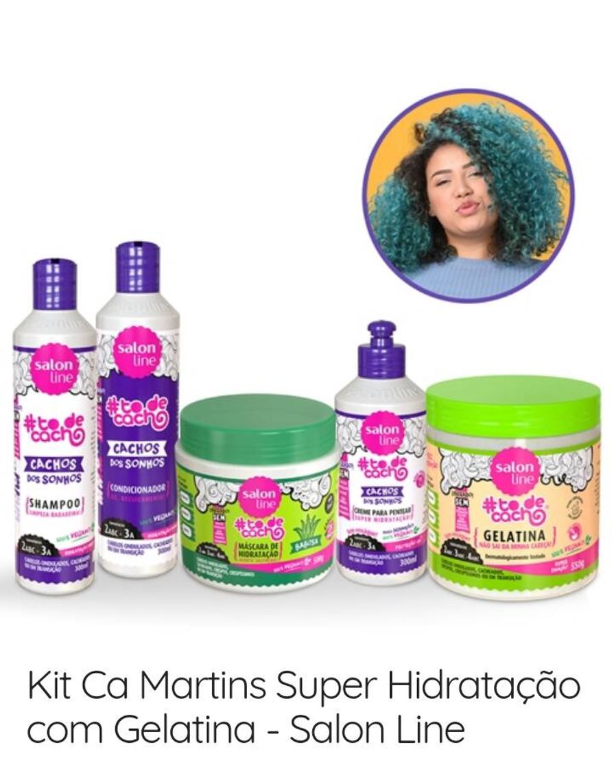 Moda Kit Ca Martins Super Hidratação com Gelatina - Salon Line -