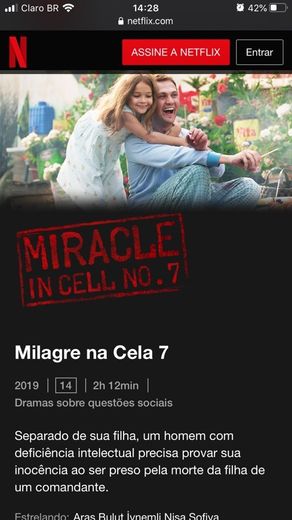 Milagre na Cela 7 | Netflix