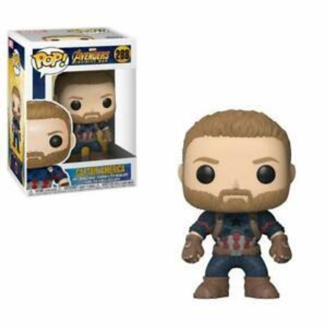 Social Funko Pop!- Pop Marvel: Avengers: Infinity War-Captain America Figura de Vinilo,