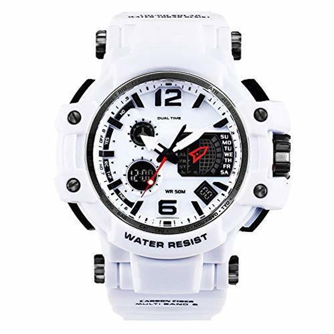 Social Reloj Deportivo para Hombre de 50 m Resistente al Agua