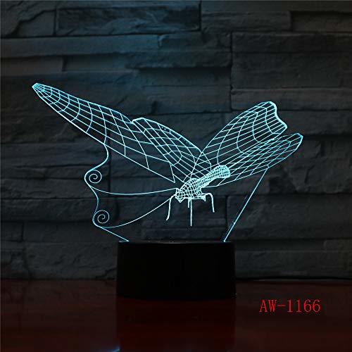 Producto BFMBCHDJ Mariposa LED 3D Luz Noche Escritorio Lámpara de mesa 7 Cambio