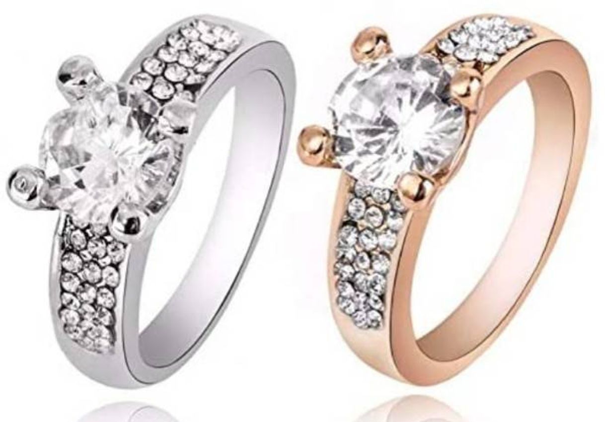 Producto WZYMNJZ Boda Nupcial Anillos De Compromiso para Las Mujeres De Plata De