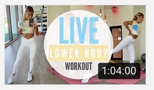 Live lower body workout- YouTube