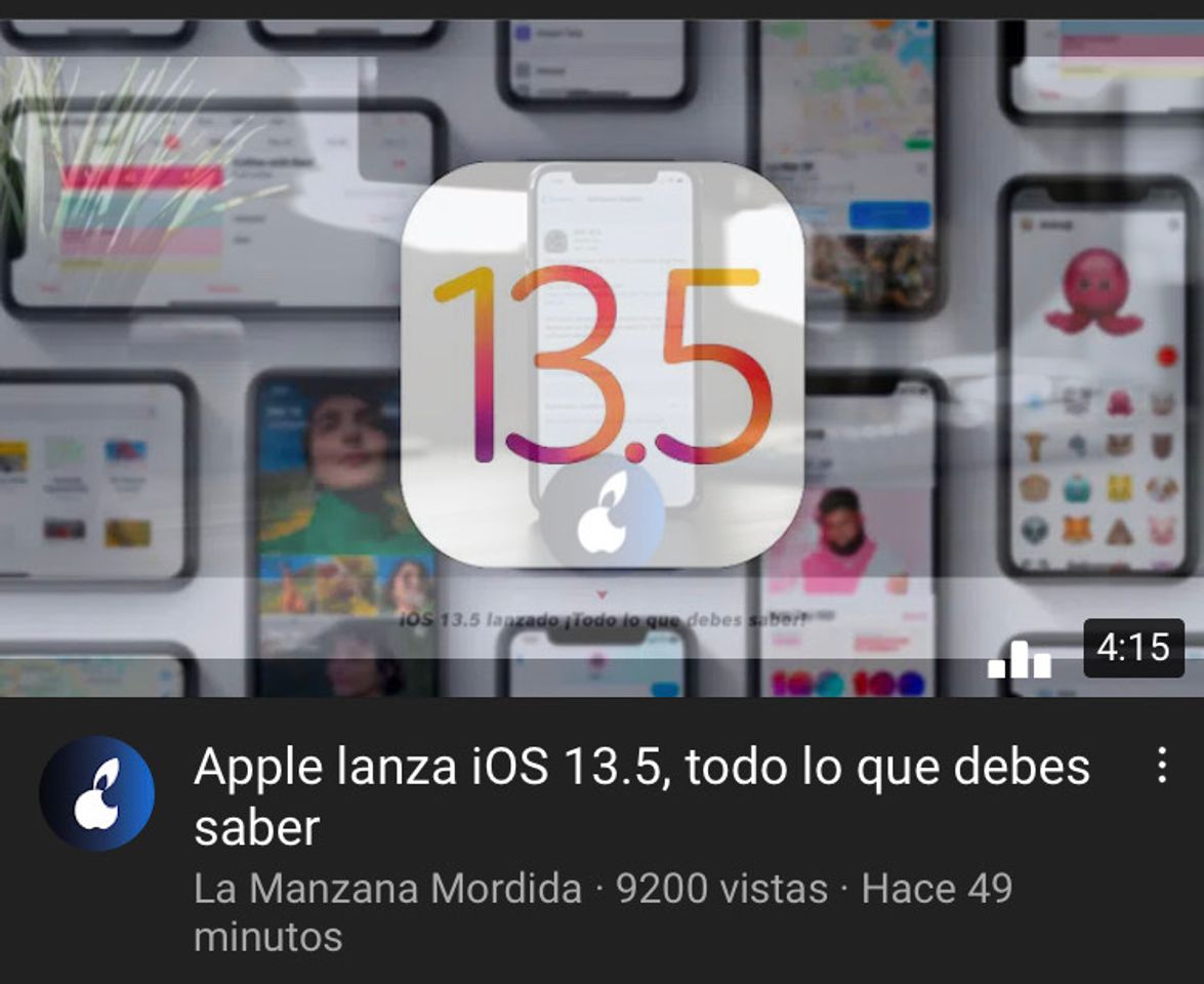 Moda Apple 13.5 Actualización