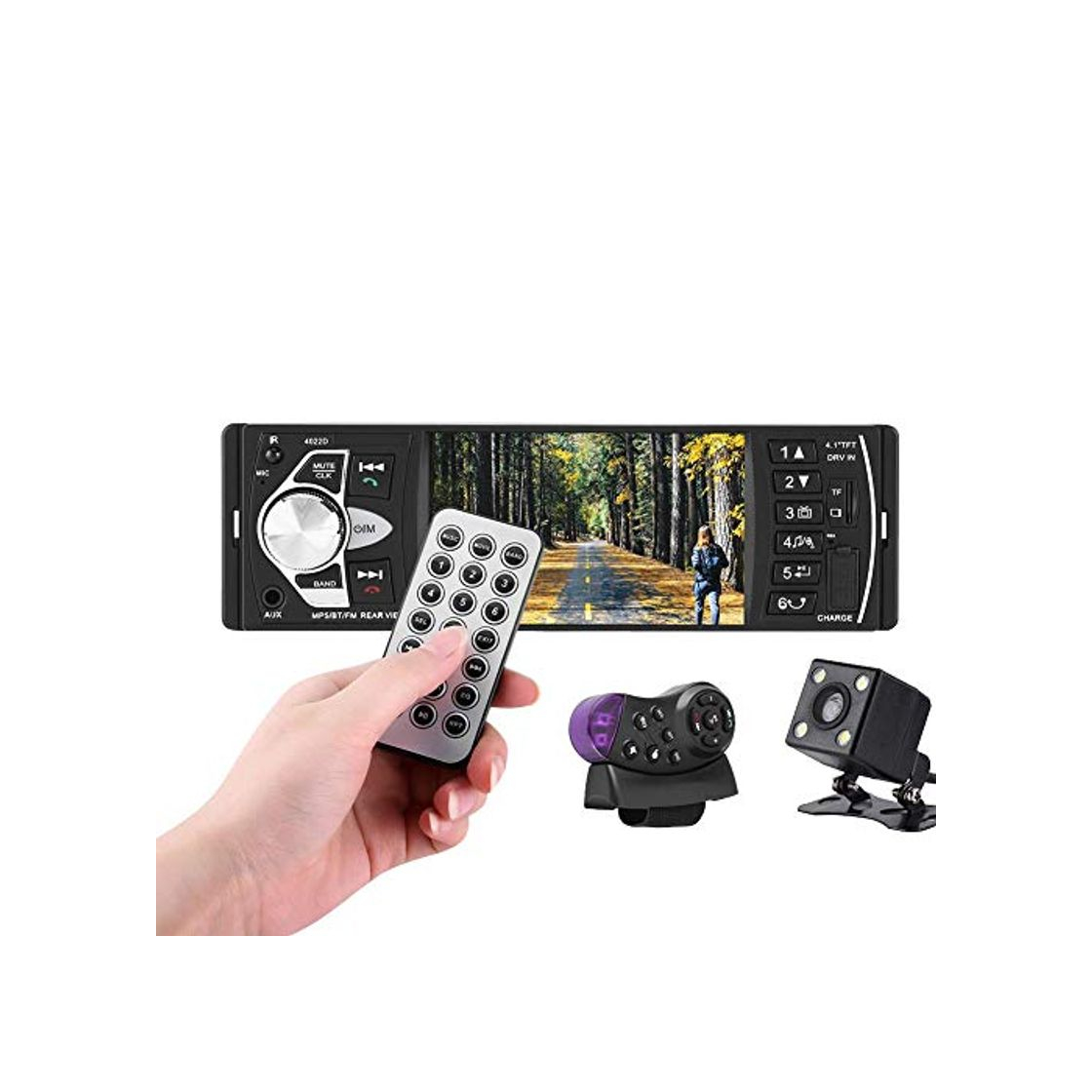 Social Elerose Reproductor MP5 de 4.1 Pulgadas con HD Bluetooth música Radio FM