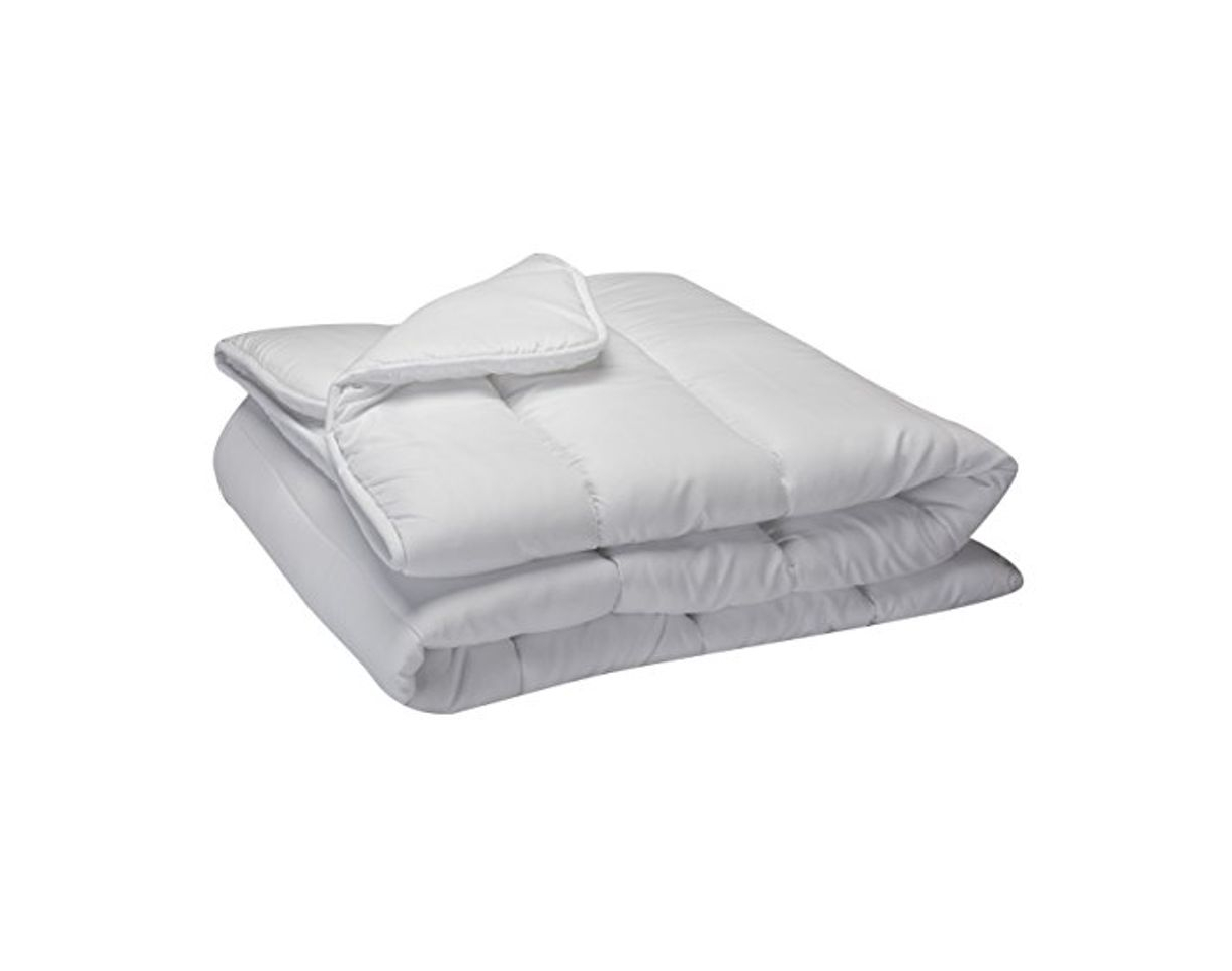 Social Pikolin Home - Edredón/Relleno nórdico de fibra antiácaros, otoño-invierno, 300gr/m², color blanco,