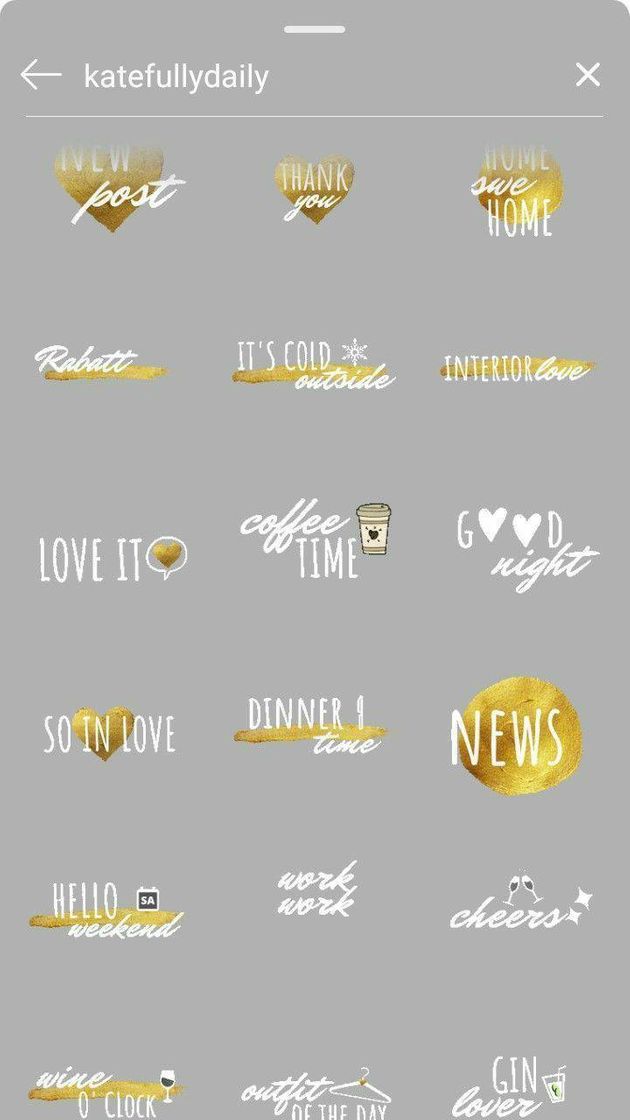 Fashion stickers para stories 