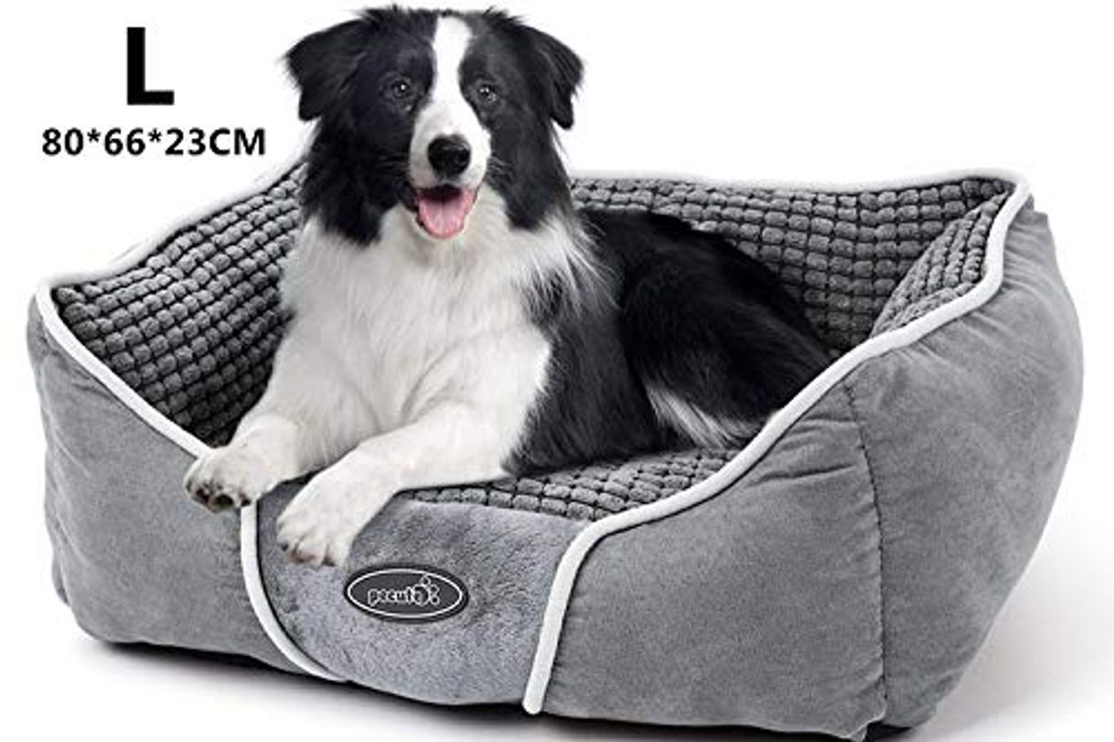 Producto Pecute Cama para Perros Básica Cama de Suave Gamuza para Perros y