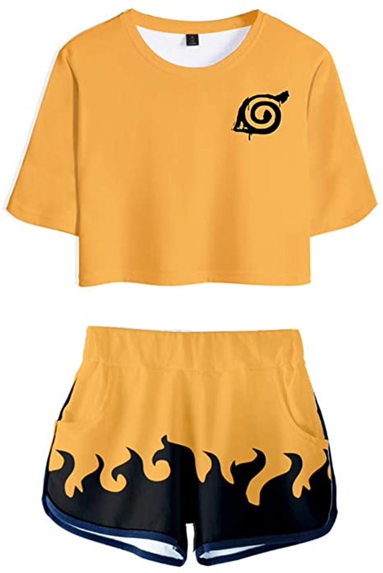 Social Memoryee Moda 3D Digital Anime Naruto imprimiendo Camisetas y Pantalones Cortos