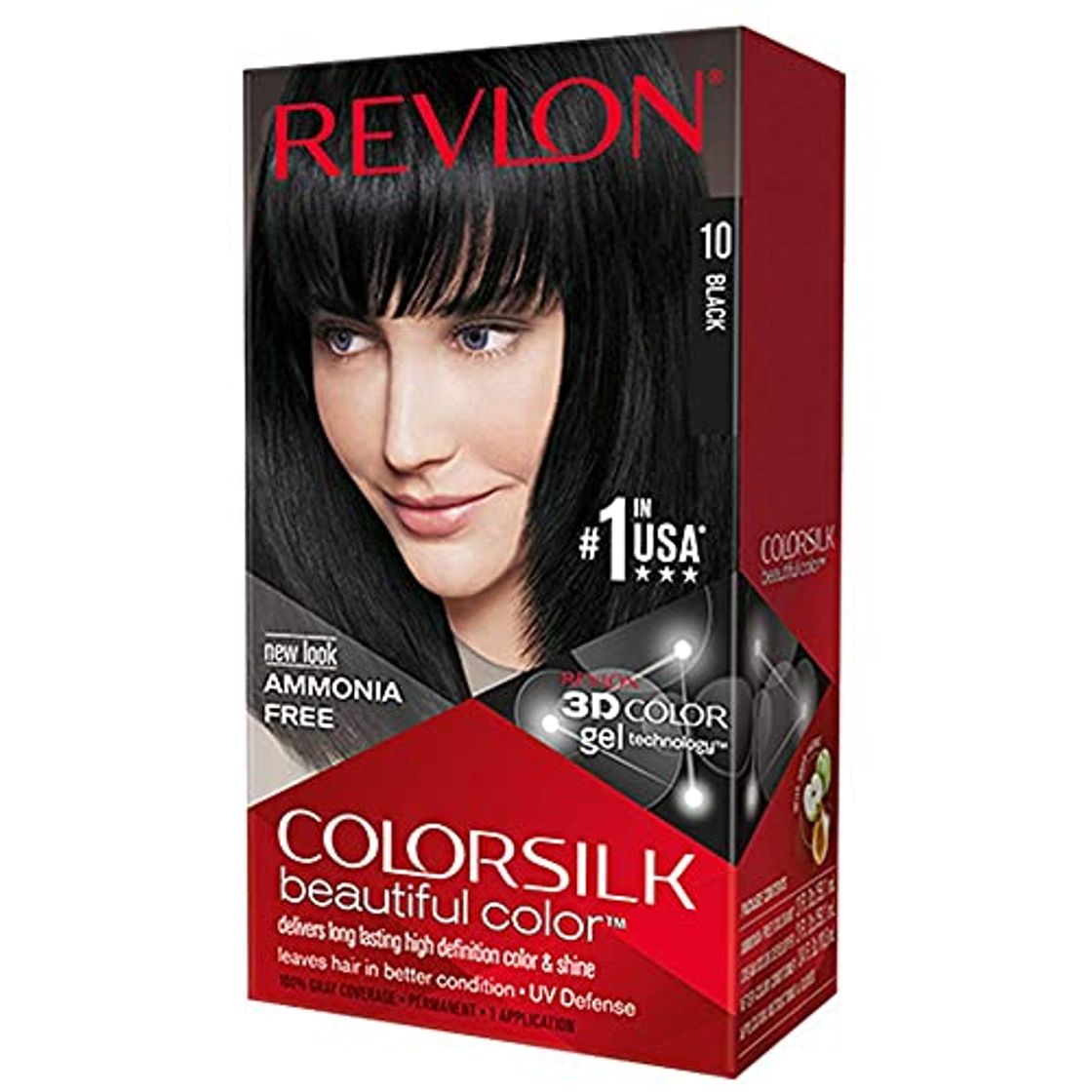 Products Revlon ColorSilk Tinte de Cabello Permanente Tono #10 Negro