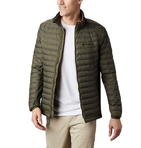 Columbia Powder Pass Chaqueta Híbrida sin Mangas, Hombre, Verde