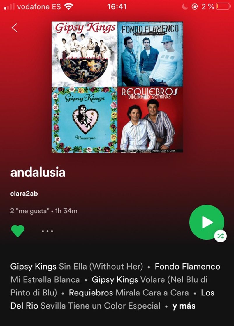 Fashion playlist spoti canciones del sur