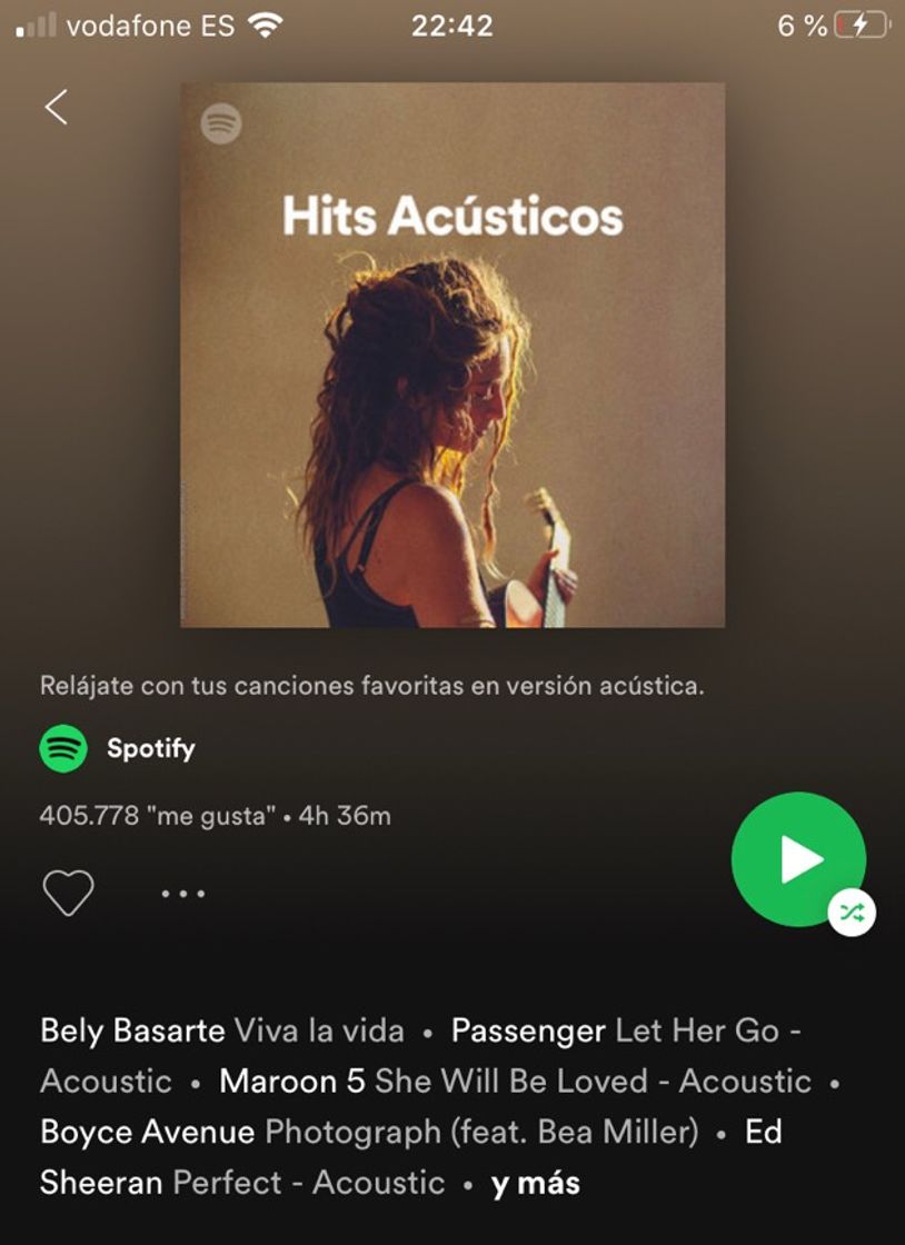 Fashion playlist spotify acústicos 