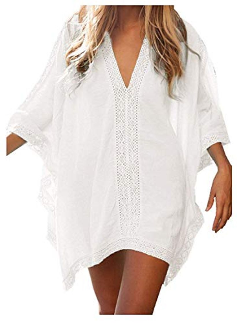 Fashion Vestido Suelto de Bikini Mujer Ropa de Baño Playa Traje de Baño