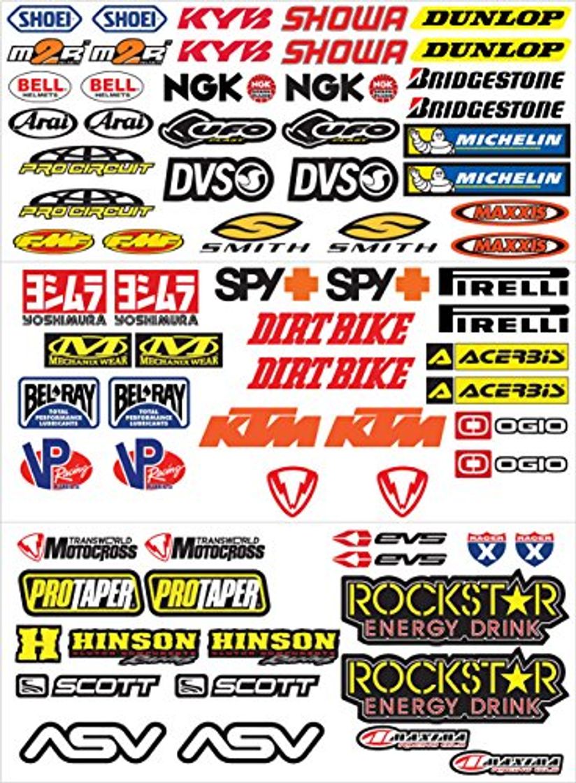 Product Oferta de juego de autoadhesivos para moto Motocross