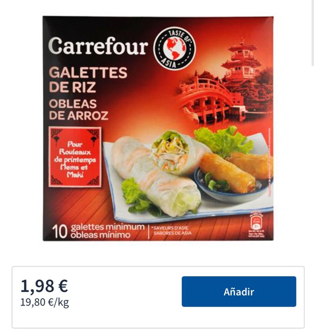 Moda Obleas de arroz para rollitos Carrefour 100 g. | Carrefour ...