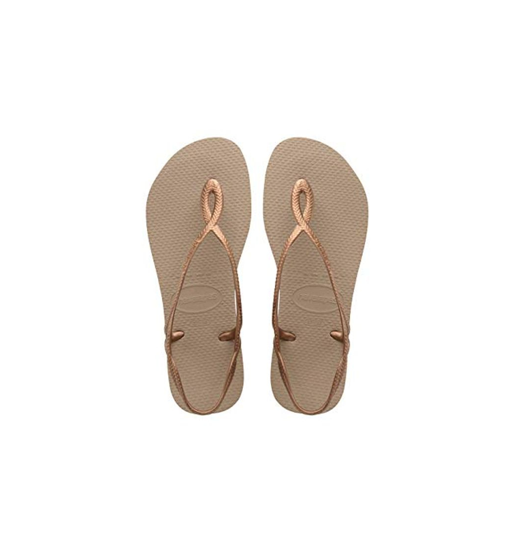 Social Havaianas Luna, Sandalias para Mujer, Dorado