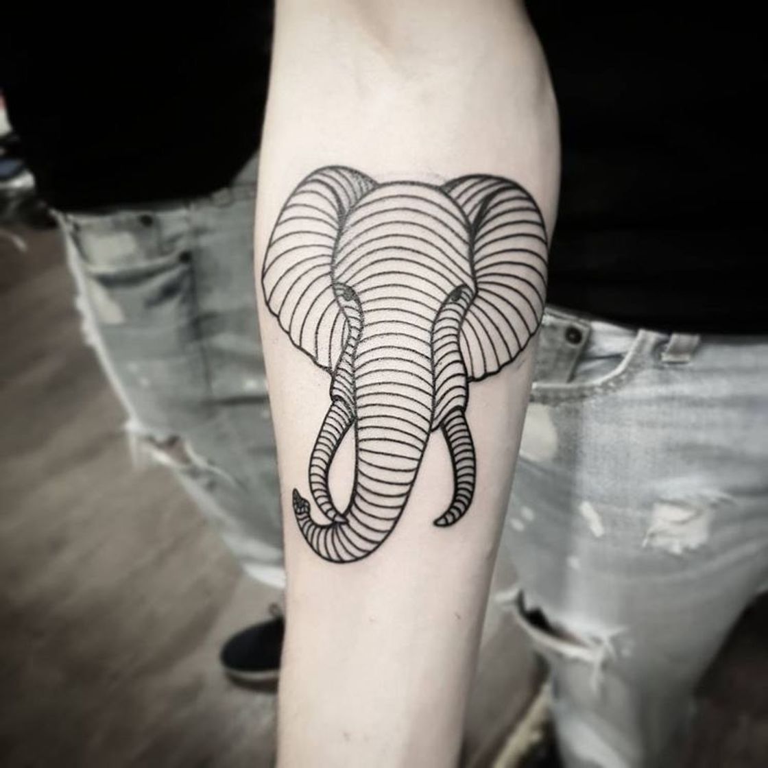 Fashion Tatto Elefante