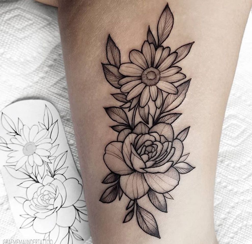 Fashion Tatto Daisy e Rosa