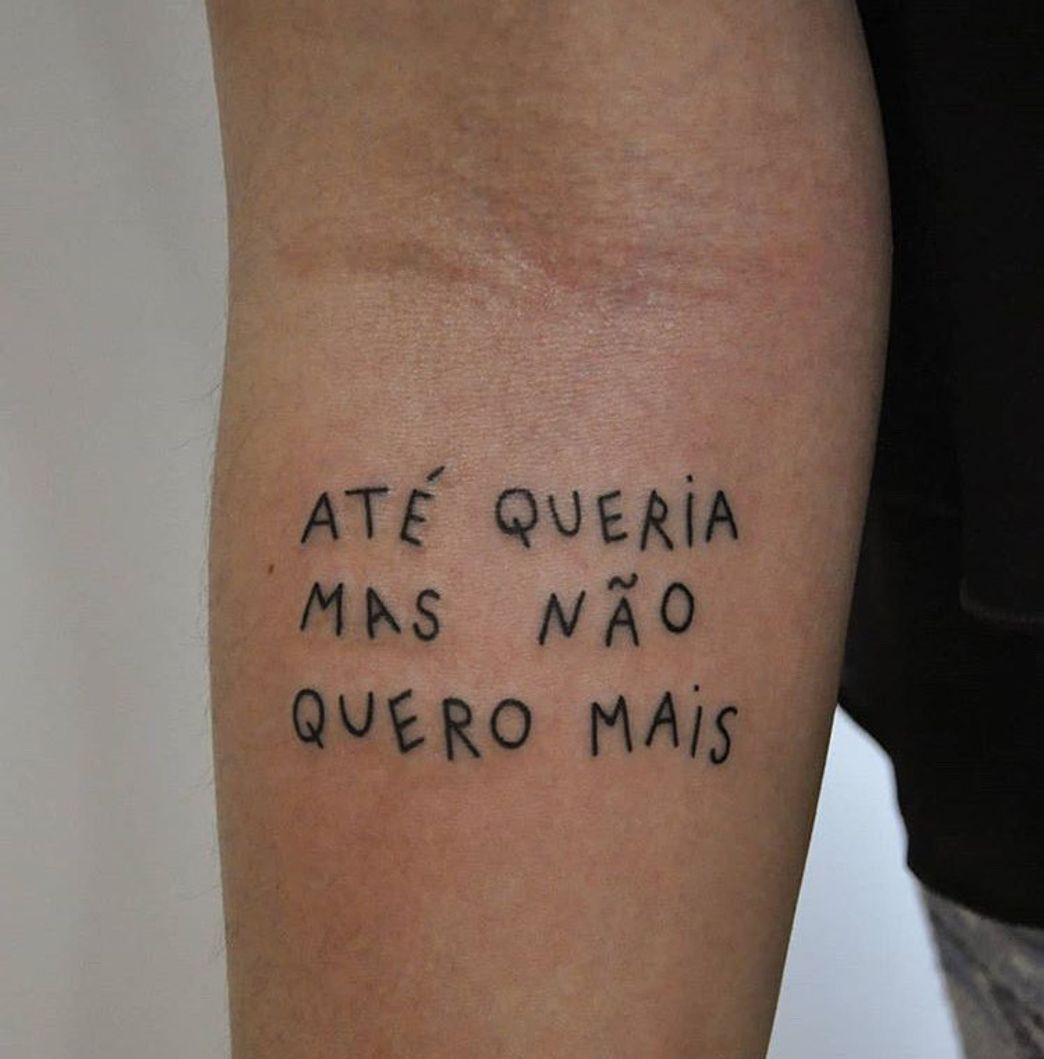 Social Tatto "Até queria, mas não quero mais"