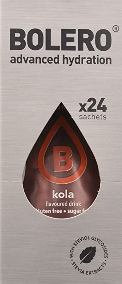 Moda Bolero Bebida Instantánea sin Azúcar, Sabor Kola - 24 ud x 9