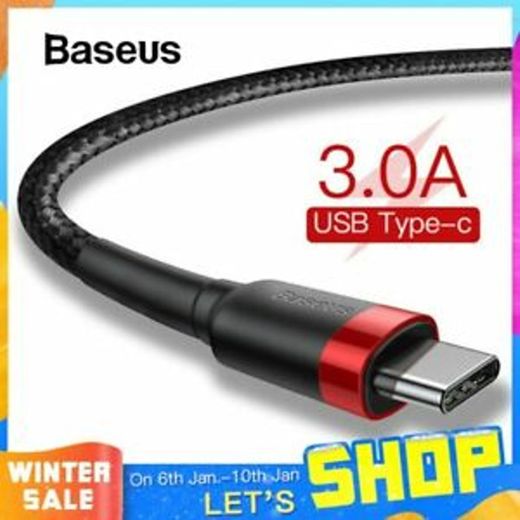 Cable USB tipo C carga rápida 3,0