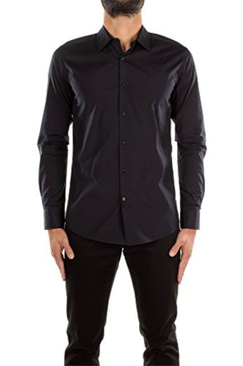 Fendi Blue Shirt IN Stretch Cotton