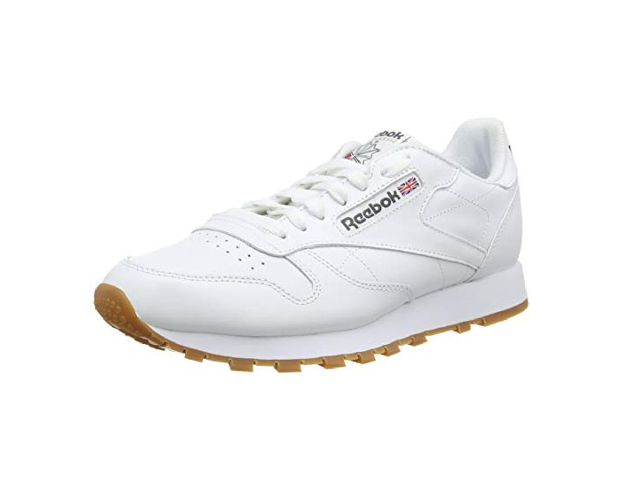 Social Reebok Classic Leather - Zapatillas de cuero para hombre, color blanco