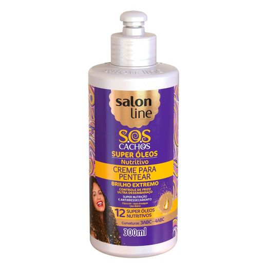 Creme Para Pentear S.O.S Cachos Super Óleos Salon Lina 300ml -