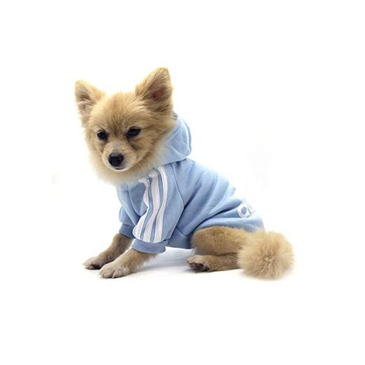 QiCheng&LYS Adidog Dog Hoodie Ropa, Mascota Cachorro Gato algodón Lindo cálido Sudadera