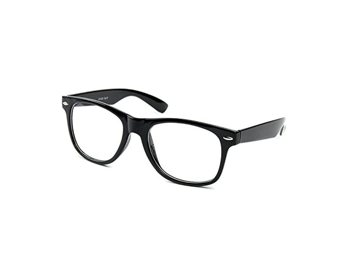 Producto retroUV® Lentes Gafas transparentes Estilo de lente Moda Unisex Bonita para Geek Nerd Retro Ronda Gafas Vintage Hombres Mujeres