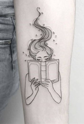 ▪️Tatto para aquelas que amam livros ▪️