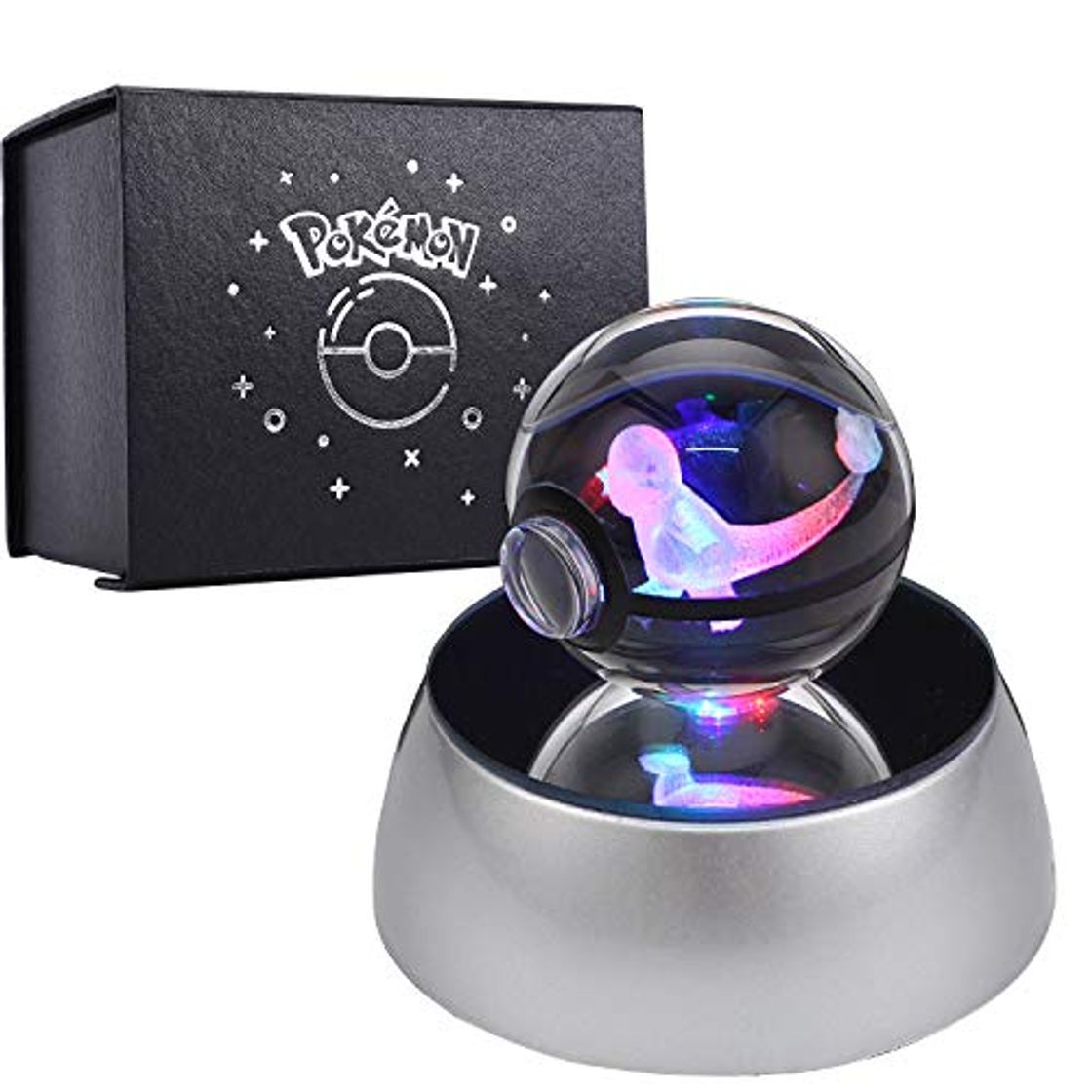 Product 3D Bola de Cristal Luz Nocturna Lámpara Pokémon Series Laser Engraving Regalo