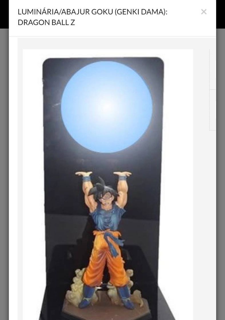 Social Luminária/Abajur Goku (Genki Dama): Dragon Ball Z - Toyshow ...