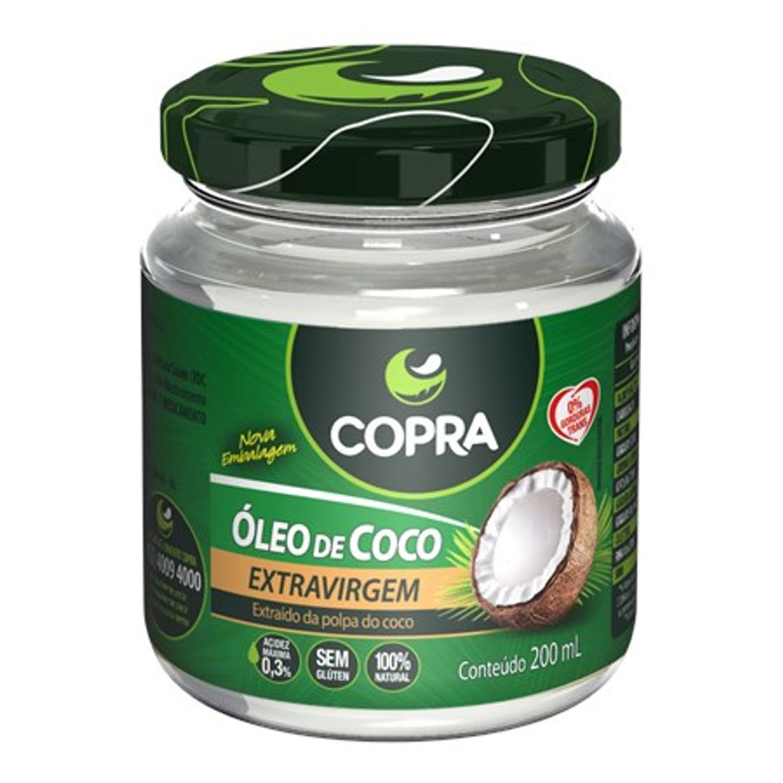 Moda Óleo de Coco Extra-Virgem 200ml Copra